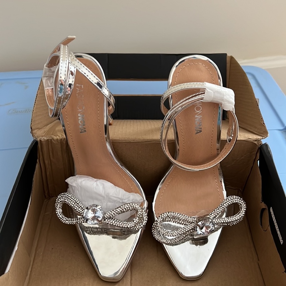 NEVER WORN!! Always Shining Bright Heeled Sandals